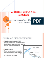 Lecture#07 Earthen Channel Design (Introduction Kennedys Regime Theory)