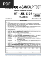 Weekly Test-5 Sankalp2325 M1 Paper & Answer Key (Xii)