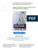 Full Download Design of Prestressed Concrete To Eurocode 2 2nd Edition Raymond Ian Gilbert PDF