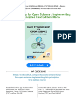 Full Download Data Stewardship For Open Science: Implementing FAIR Principles First Edition Mons PDF