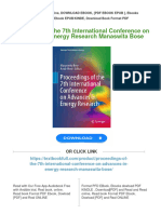 PDF Proceedings of The 7th International Conference On Advances in Energy Research Manaswita Bose Download