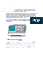 Electro Magnetismo, Osciloscopio