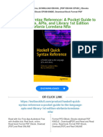 Haskell Quick Syntax Reference: A Pocket Guide To The Language, APIs, and Library 1st Edition Stefania Loredana Nita Download PDF