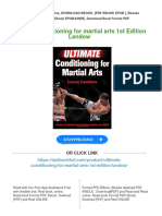 (FREE PDF Sample) Ultimate Conditioning For Martial Arts 1st Edition Landow Ebooks