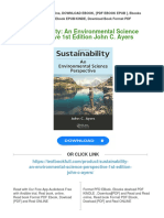 (PDF Download) Sustainability: An Environmental Science Perspective 1st Edition John C. Ayers Fulll Chapter