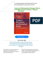 PDF Trends in Mechanical and Biomedical Design Select Proceedings of ICMechD 2019 Esther Titilayo Akinlabi Download