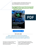 (PDF Download) Computer Modeling Applications For Environmental Engineers, Second Edition Isam Mohammed Abdel-Magid Ahmed Fulll Chapter