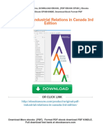 Get (Original PDF) Industrial Relations in Canada 3rd Edition Free All Chapters