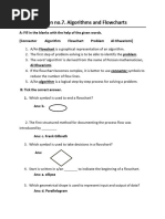 Lesson No.7. Algorithm and Flowchart