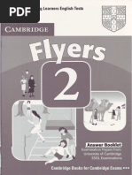 Cambridge Flyers 2 2017 Authentic Exemination Papers Answer Booklet Key 6