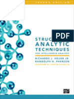 Structured Analytic Techniques For Intelligence Analysis