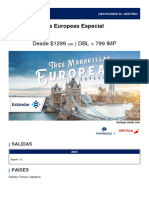 Tres Maravillas Europeas Especial