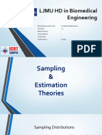 Sampling and Estimation Theories