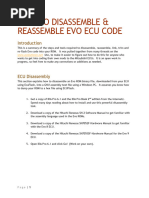 How To Disassemble & Reassemble Evo ECU Code