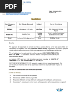 SITE Survey and Layout Quotation