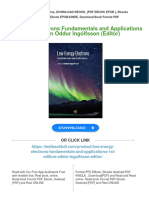 Low Energy Electrons Fundamentals and Applications 1st Edition Oddur Ingólfsson (Editor) 2024 Scribd Download