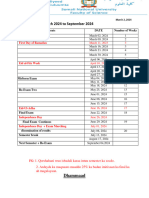 Semester Plan March 2024