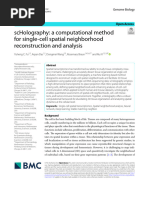 Scholography: A Computational Method For Single-Cell Spatial Neighborhood Reconstruction and Analysis