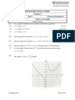 WS - 2 - AS - Cambridge - X - Math - Curved Graphs