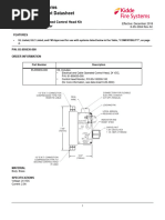 System Component Datasheet: Electric and Cable Operated Control Head Kit With Control Head Monitor