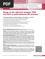 Study of The Adhesion Between TPU A