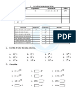 Ficha Potencia de Numeros Naturales