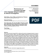 Falkus Et Al 2015 Assessing The Effectiveness of Parent Child Interaction Therapy With Language Delayed Children A