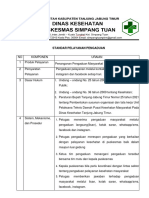 Standar Pelayanan Pengaduan