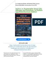 Role of Edge Analytics On Sustainable Smart City Development Challenges and Solutions 1st Edition G. R. Kanagachidambaresan (Editor)