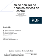 Tercera Sesión - HACCP