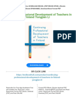 Get Continuing Professional Development of Teachers in Finland Yongjian Li Free All Chapters