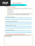 Ficha Mate Multiplicamos A Partir de La Suma Repetida