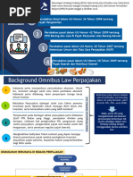 Summary UU Cipta Kerja Klaster Perpajakan