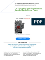 Moral Economies of Corruption State Formation and Political Culture in Nigeria Steven Pierce 2024 Scribd Download