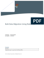 Bulk Data Migration Using Robo