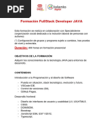 Programa Formativo Java