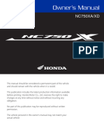 Owners Manual 2022 NC750X