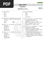 Structure of Atom - DPP 04 (Of Lecture 06) - Uday 2025