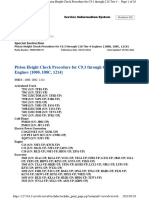 Piston Height Check Procedure For C9.3 Through C18 Tier 4 Engines