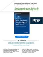 III V Compound Semiconductors and Devices An Introduction To Fundamentals Keh Yung Cheng 2024 Scribd Download