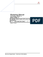 3-Cylinder Diesel Engine With Pump Injector Unit Mechanics