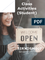 SIRXOSM007 Class Activity Book - Student Complete