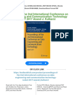 Get Proceedings of The 2nd International Conference On Data Engineering and Communication Technology ICDECT 2017 Anand J. Kulkarni Free All Chapters