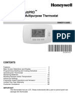 Honeywell TB7100A1000 Manual