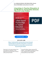 Get School Based Partnerships in Teacher Education A Research Informed Model For Universities Schools and Beyond Linda Hobbs Free All Chapters