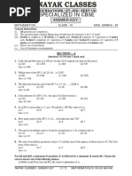 Maths Class Xi Chapter 09 Sequence and Series Practice Paper 06 Answers