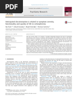 Anticipated Discrimination Is Related To Symptom Severity 2013