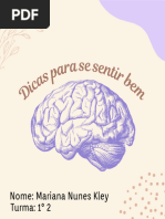 Dicas para Se Sentir Bem - Mariana Nunes Kley 1° 2