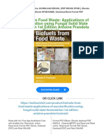 Biofuels From Food Waste: Applications of Saccharification Using Fungal Solid State Fermentation 1st Edition Antoine Prandota Trzcinski