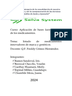 MEDICAMENTOS INNOVADORES Y MEDICAMENTOS GENÉRICOS Fin